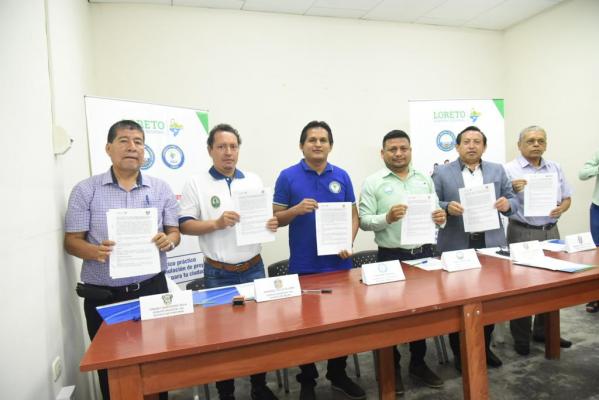 Firman carta de intención para arborizar Iquitos