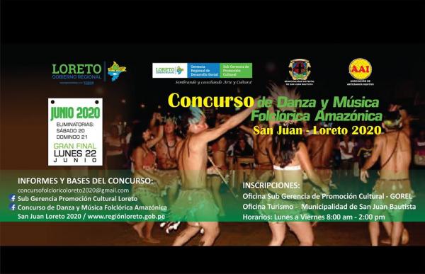 Afiche Concurso de danza y música folclórica