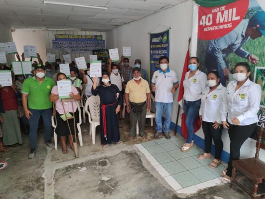 DRAL entrega titulos de propiedad en Palo Seco