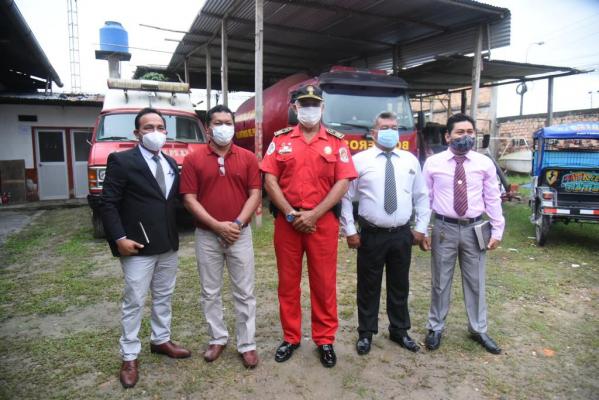 Gorel apoya los bomberos