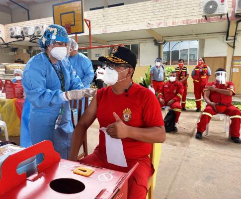 Vacunacion bomberos