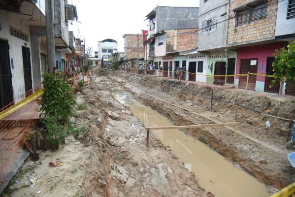 Calle San Antonio pavimentación